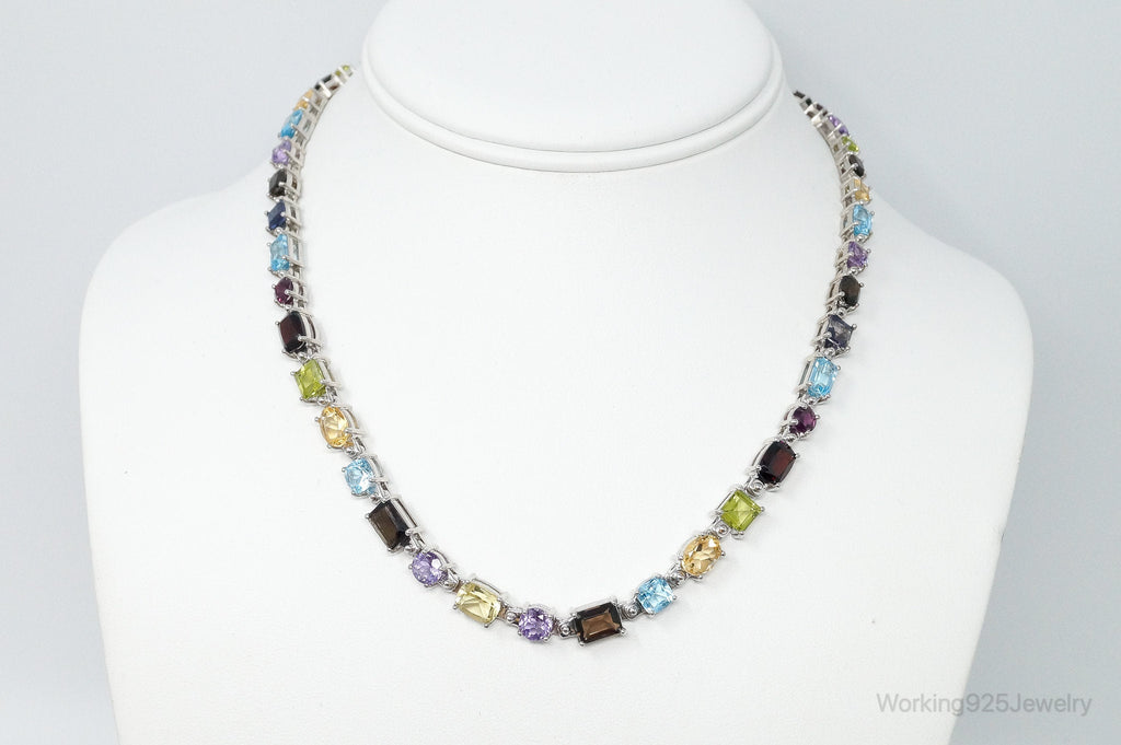 Vintage Multi Stone Sterling Silver Necklace | Jewelry > Necklaces > Pendants | Wiccan Center