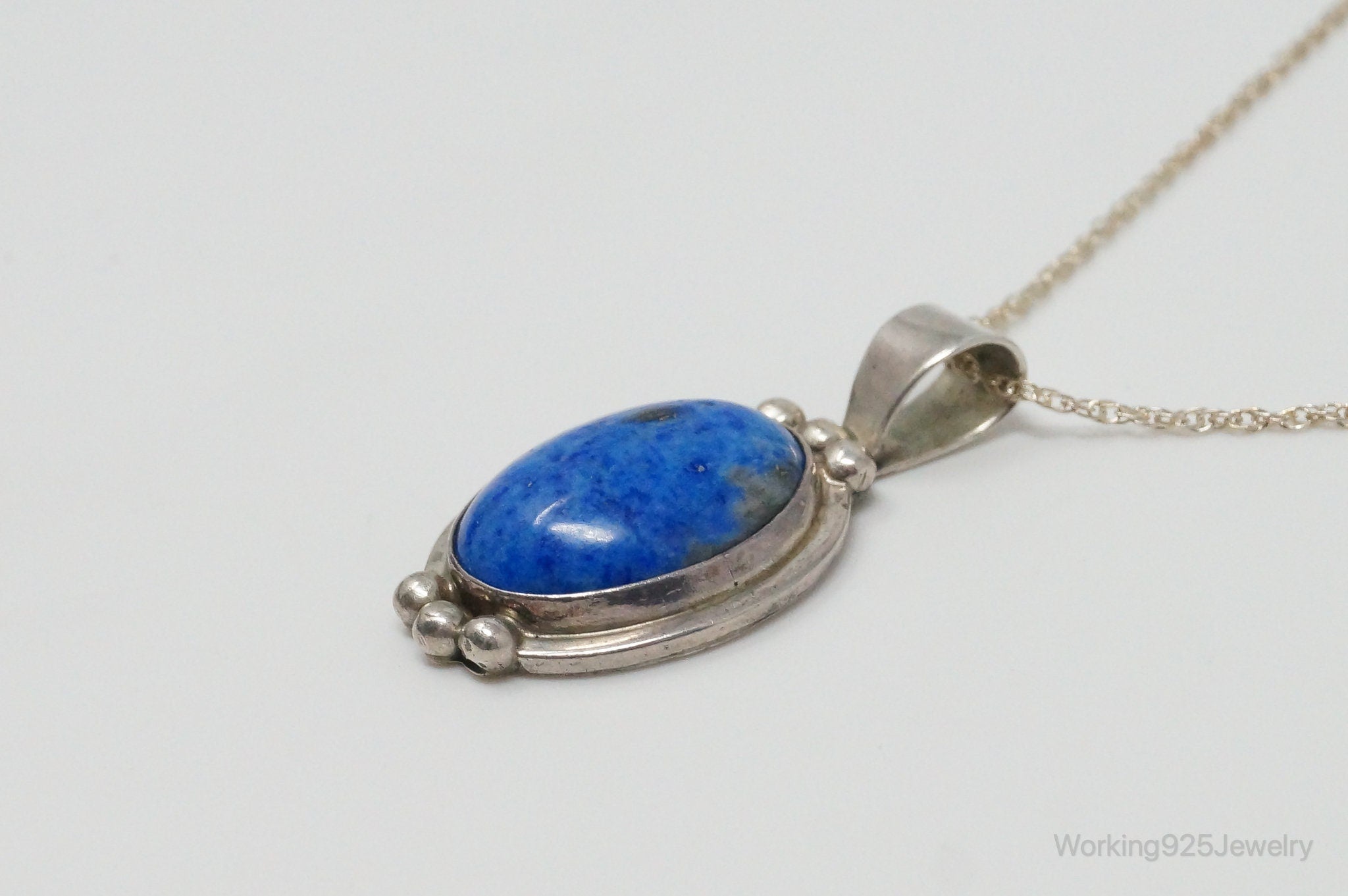 VTG Native American Jason Livingston Lapis Lazuli Sterling Silver Necklace | Jewelry > Necklaces > Pendants | Wiccan Center
