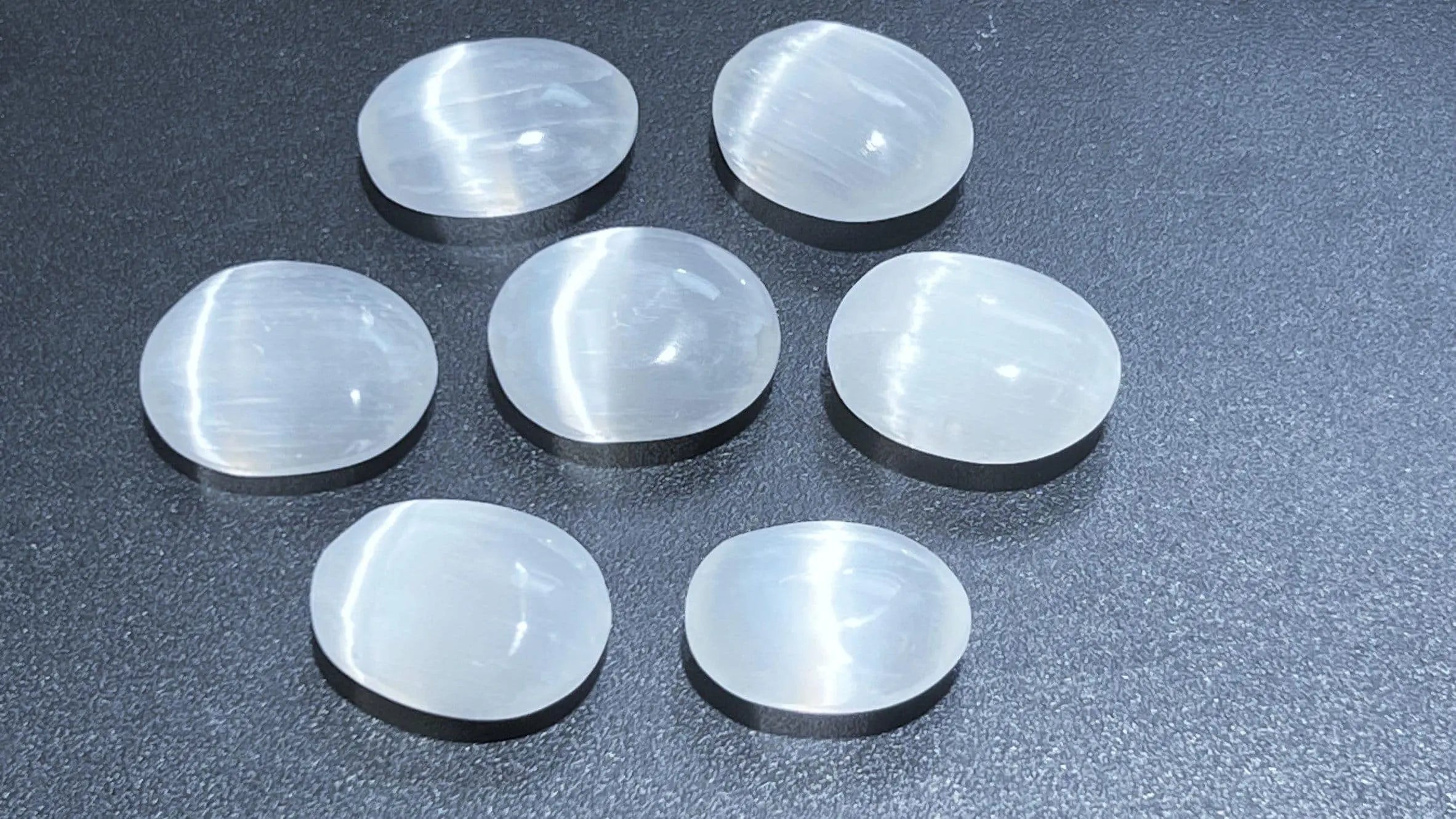 Selenite Crystal Mini Small Palm Stone Orb Carving Wholesale Bulk Gemstone Lot | Home & Living > Spirituality & Religion > Prayer Beads & Charms > Metaphysical Crystals | Wiccan Center