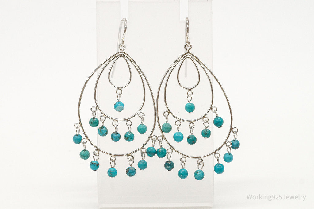 Designer SX Turquoise Sterling Silver Earrings | Jewelry > Earrings | Wiccan Center