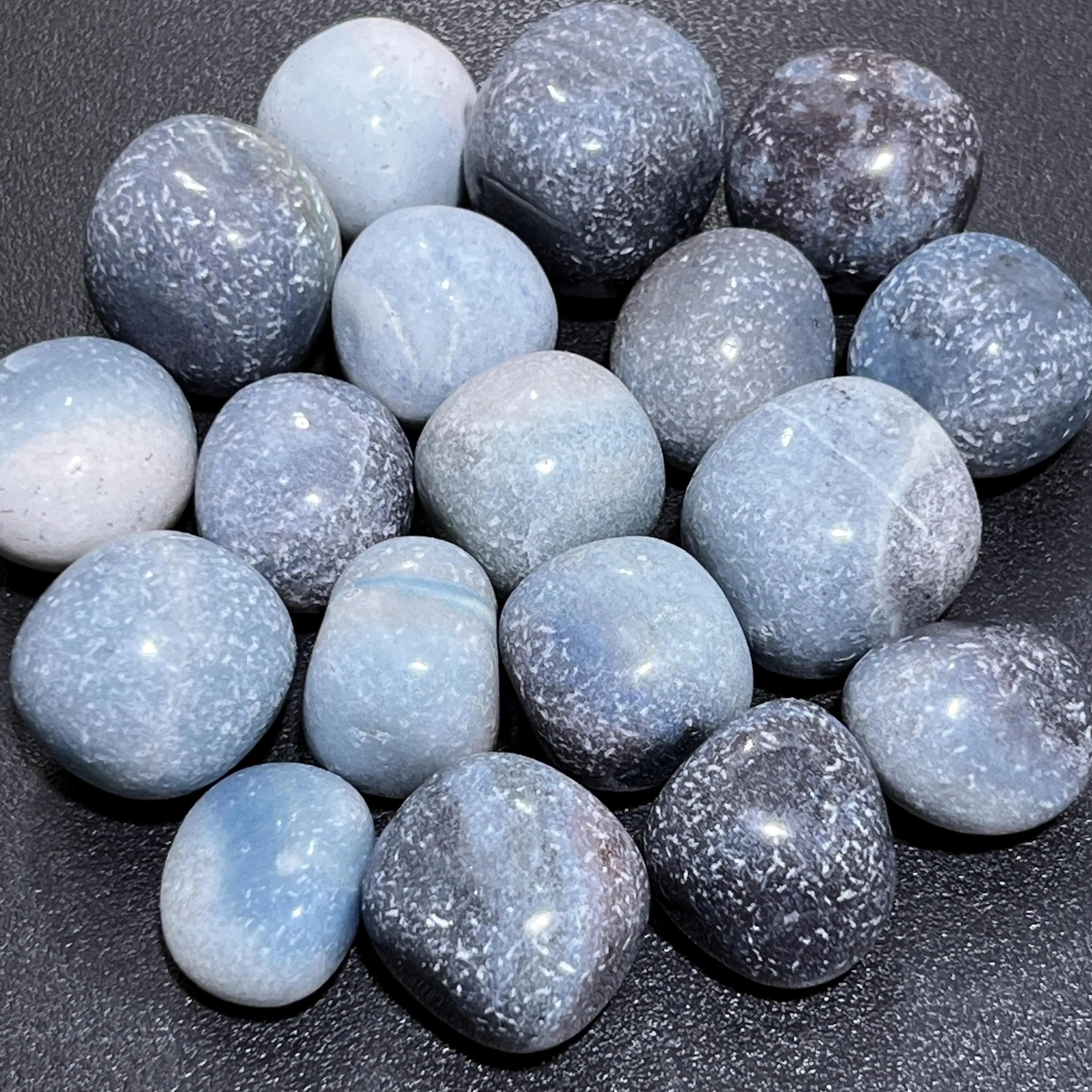 Blue Trolleite Tumbled Stones (Ascension Stone)(By The Piece or Pound) Gemstone Wholesale | Home & Living > Home Decor > Home Accents > Rocks & Geodes | Wiccan Center