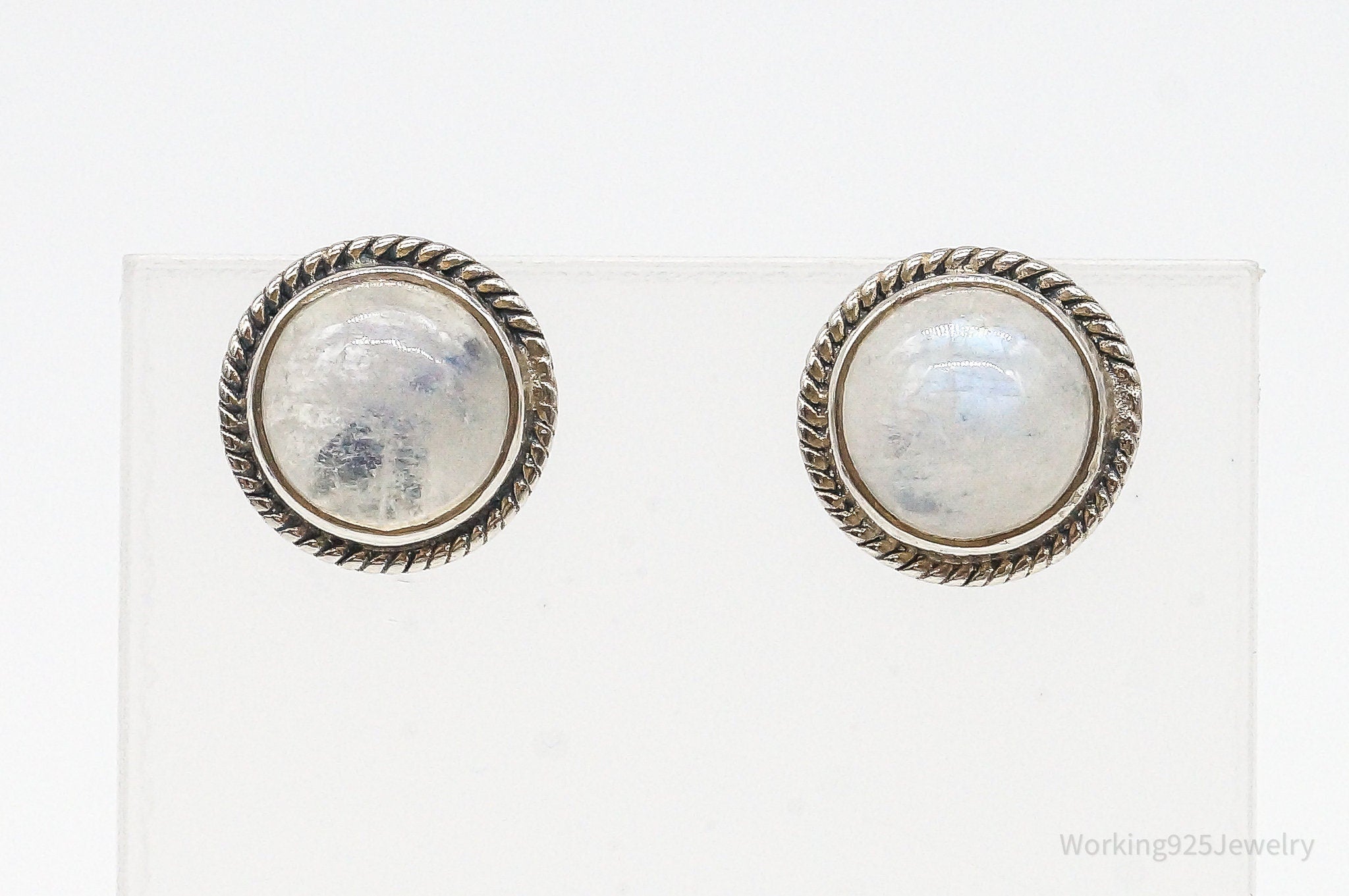Vintage Moonstone Sterling Silver Earrings | Jewelry > Earrings | Wiccan Center
