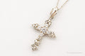 Vintage Cubic Zirconia Cross Sterling Silver Chain Necklace | Jewelry > Necklaces > Pendants | Wiccan Center