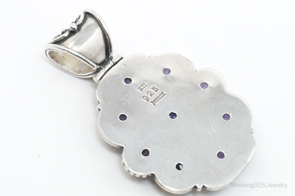 Large Indonesia Designer ATI Amethyst Sterling Silver Necklace Pendant | Jewelry > Necklaces > Pendants | Wiccan Center