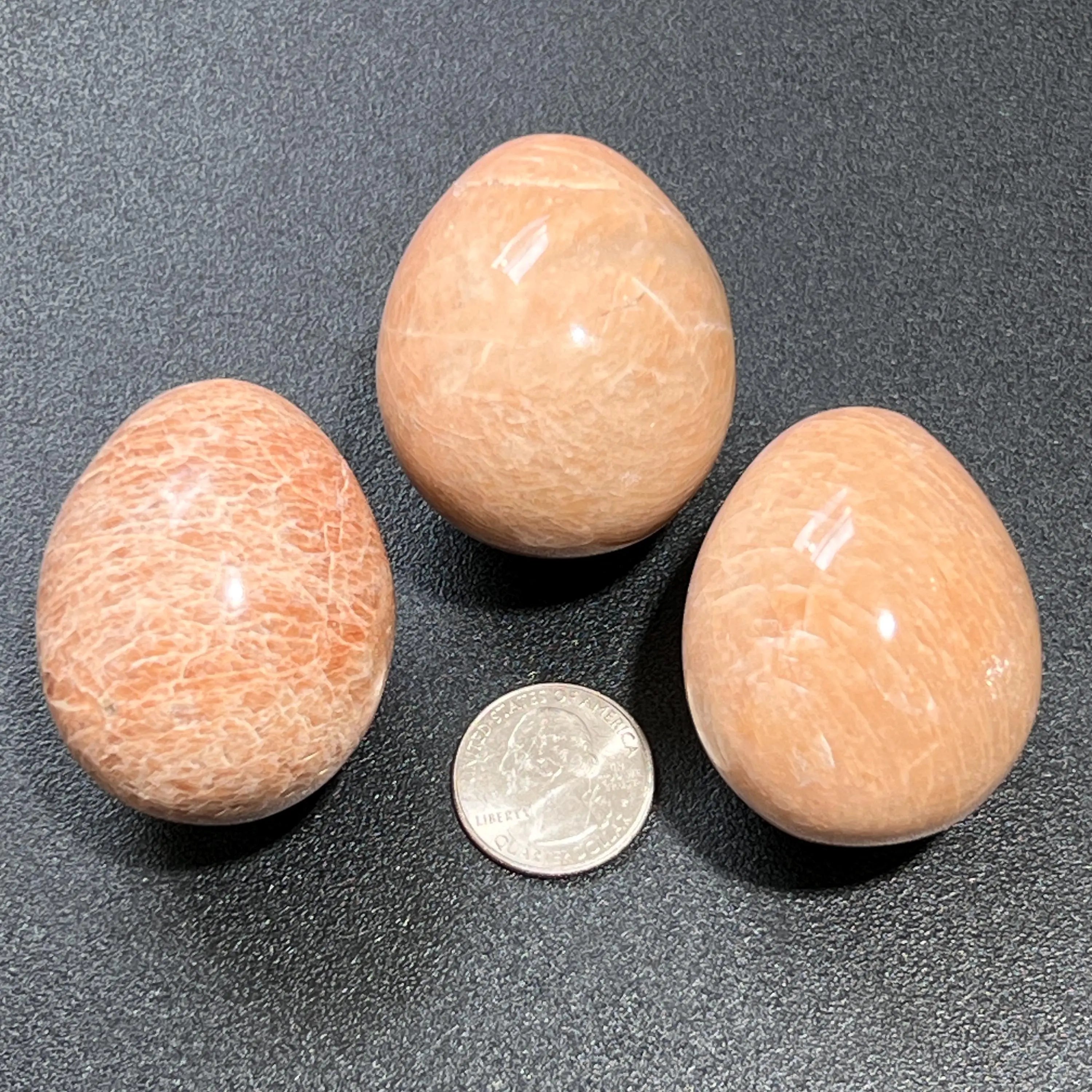 Peach Moonstone Polished Egg Carving Gemstone Decor Gifts And Supplies | Home & Living > Home Decor > Home Accents > Rocks & Geodes | Wiccan Center