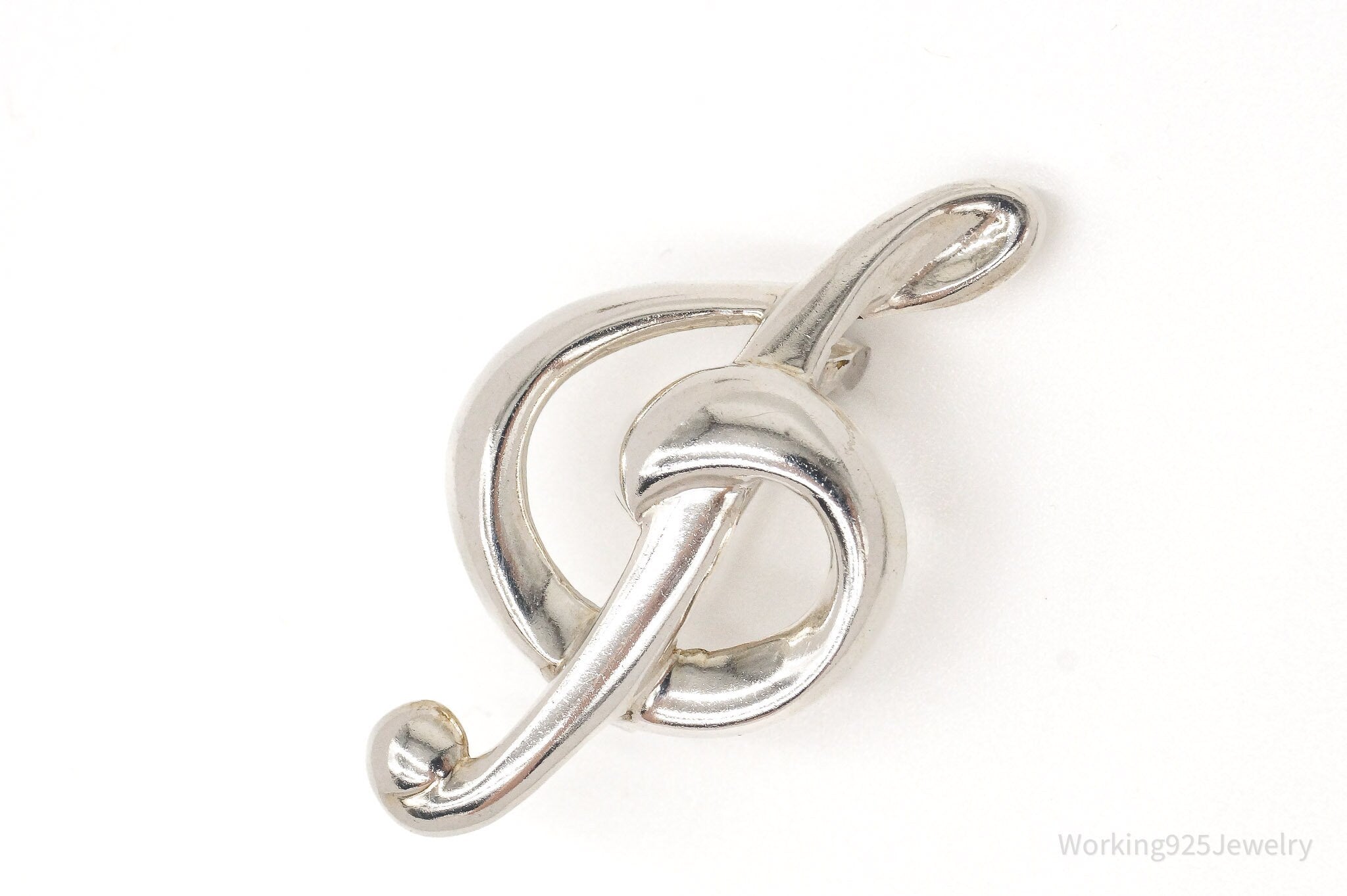 Vintage Treble Clef Music Note Sterling Silver Brooch Pin | Jewelry > Brooches, Pins & Clips | Wiccan Center