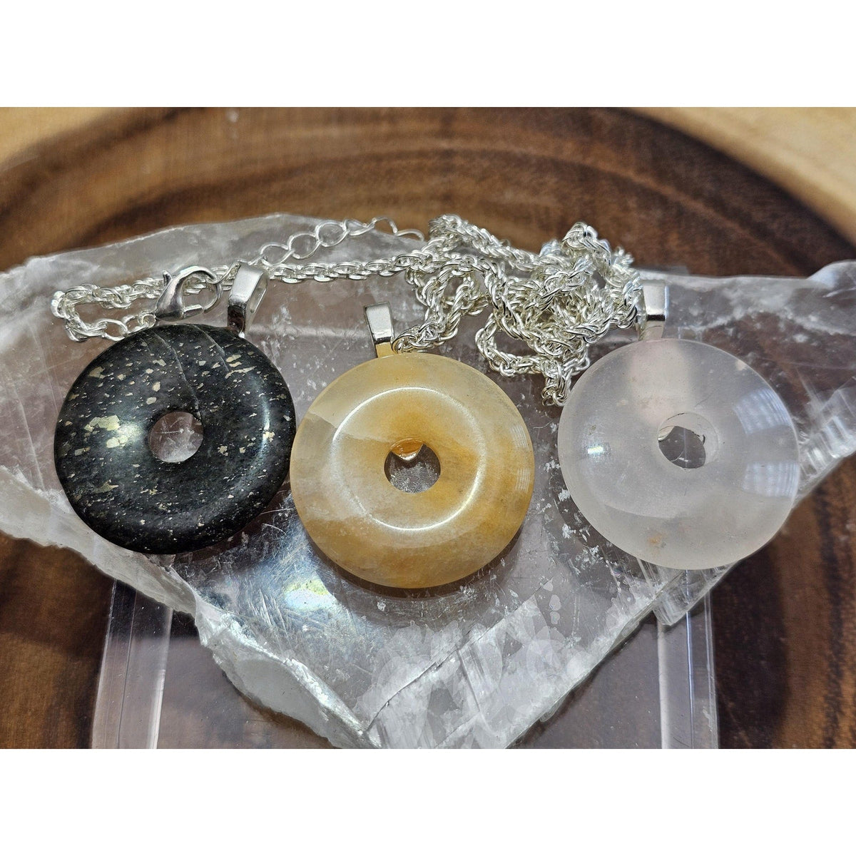3 Ocean Jasper Pendants 1 set