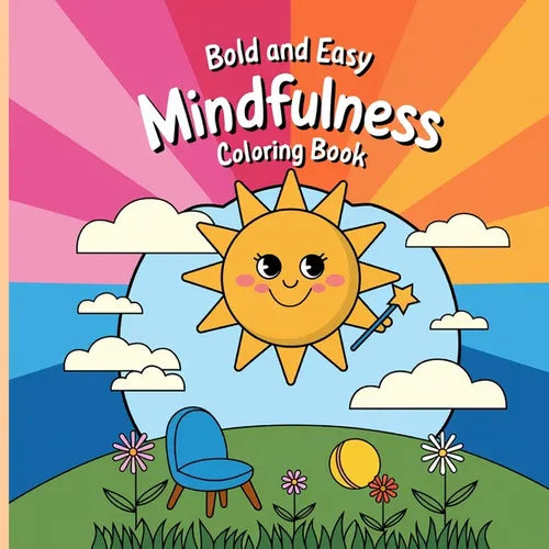Mindfulness Coloring Book Bold and Easy for Women: Simple Coloring Book, Relaxation Coloring Books - Paperback | Books | Wiccan Center