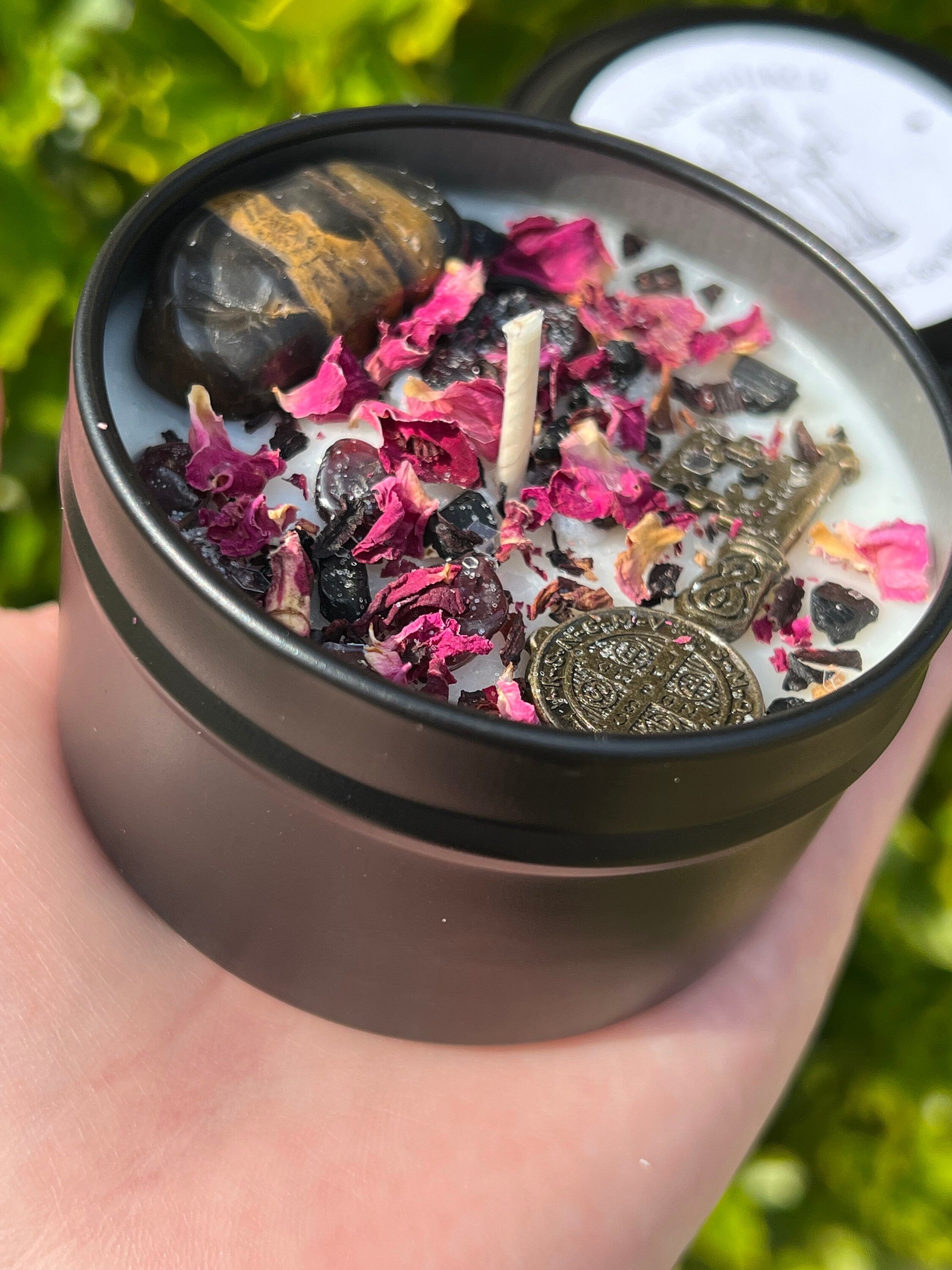 Hekate Dark Moon Goddess Candle | Hecate Witchcraft Pagan Queen Crossroad Keys Witches Witchcraft Herbal Intention Spell Ritual Altar Gift | | Wiccan Center
