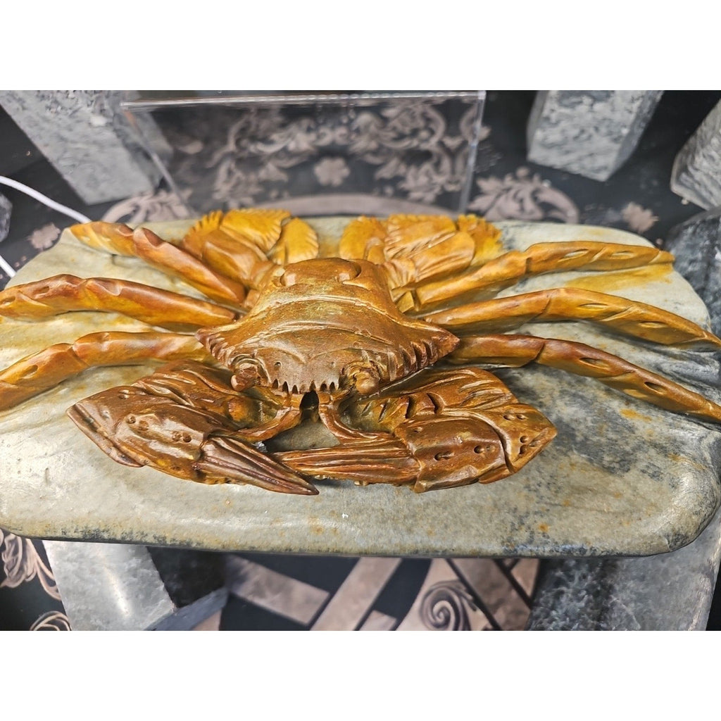Mao Gong Shi Crab Skull - 7.9LB Hand-Carved Specimen | CrystalCloud Company