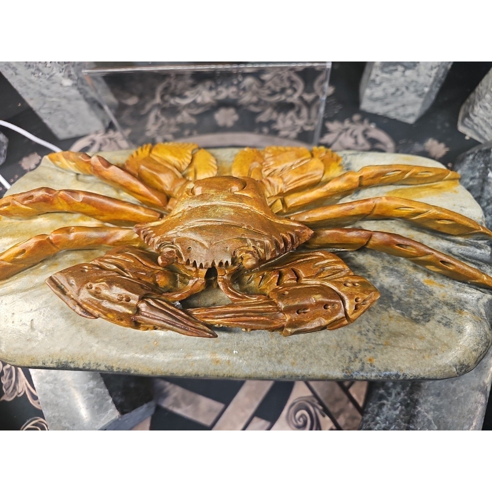 Mao Gong Shi Crab Skull - 7.9LB Hand-Carved Specimen | CrystalCloud Company