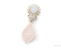 Vintage Designer MRF Rose Quartz Amethyst Sterling Silver Necklace Pendant | Jewelry > Necklaces > Pendants | Wiccan Center
