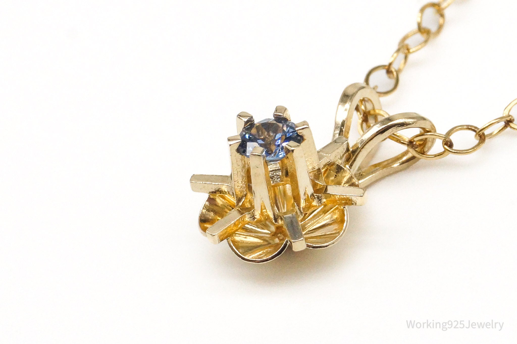 Vintage Topaz 14K Gold Filled Chain Link Necklace | Jewelry > Necklaces | Wiccan Center