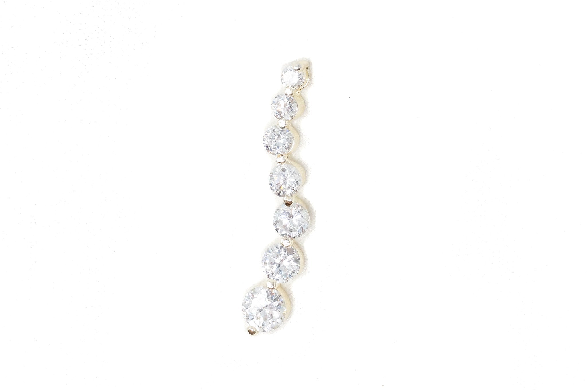 Vtg Gold Vermeil Cubic Zirconia Circles Bubbles Sterling Silver Necklace Pendant | Jewelry > Necklaces > Pendants | Wiccan Center