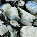 Rough Rainbow Moonstone – A+ Grade Raw Stone from India | Rough Stones | Wiccan Center