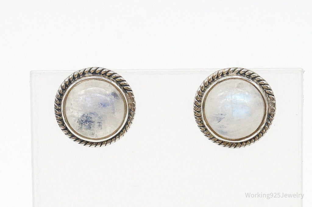 Vintage Moonstone Sterling Silver Earrings | Jewelry > Earrings | Wiccan Center