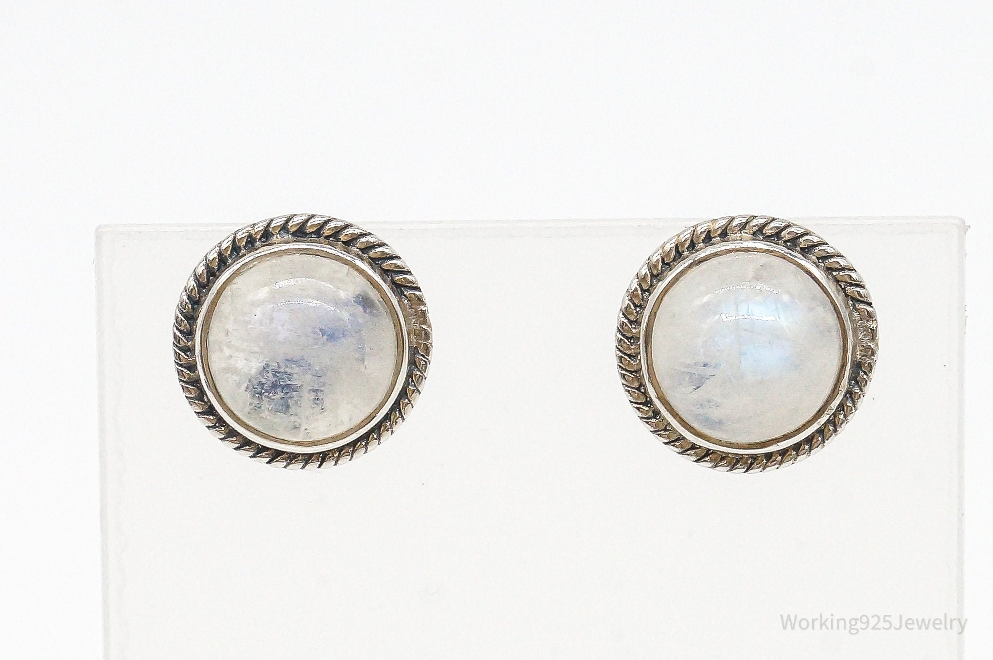 Vintage Moonstone Sterling Silver Earrings | Jewelry > Earrings | Wiccan Center