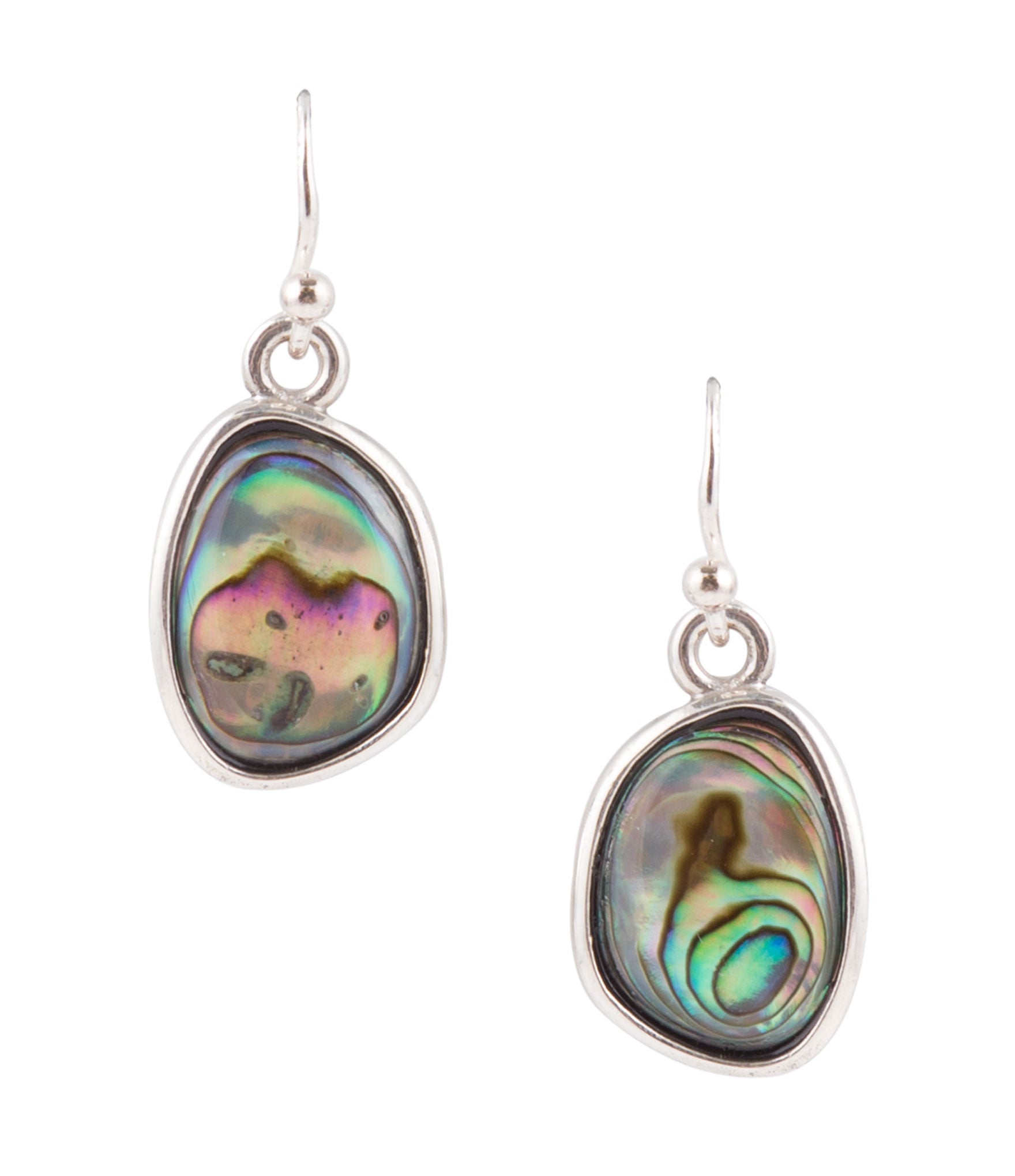 Blue Abalone and Sterling Silver Drop Earrings | Earrings | Wiccan Center