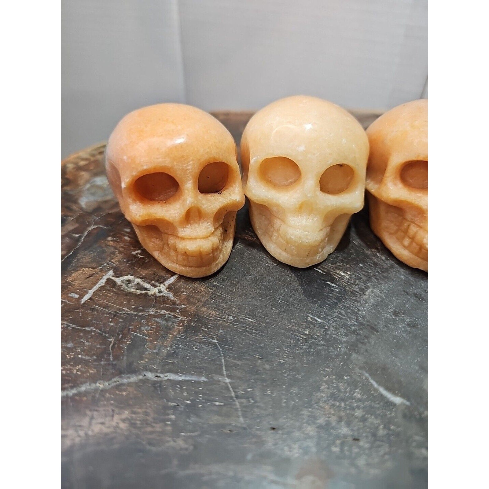 Natural Sunstone Quartz Crystal Skull Carving — Brazil | CrystalCloud Company | Crystal Carvings & Skulls | Wiccan Center