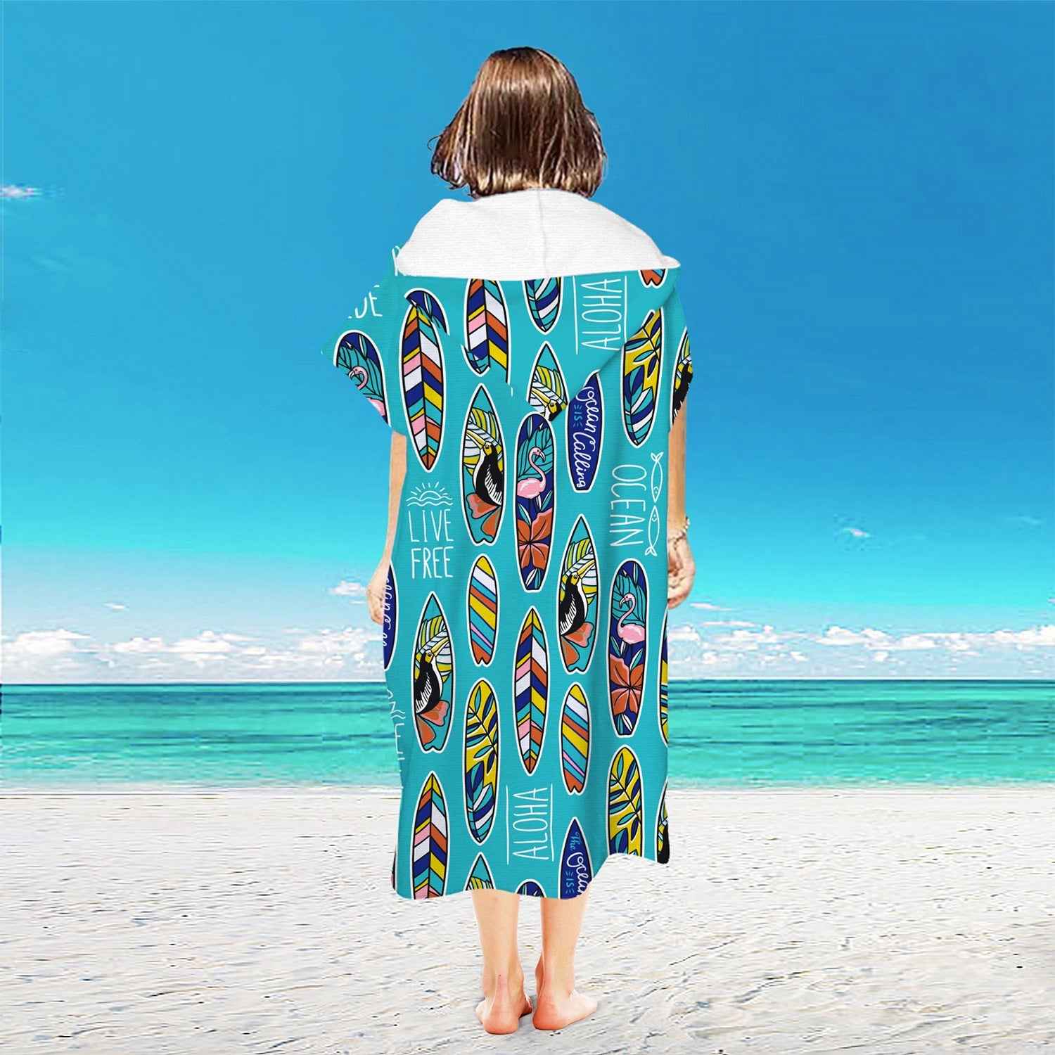 Microfiber Cloak Beach Quick-drying Bathrobe Cloak Beach