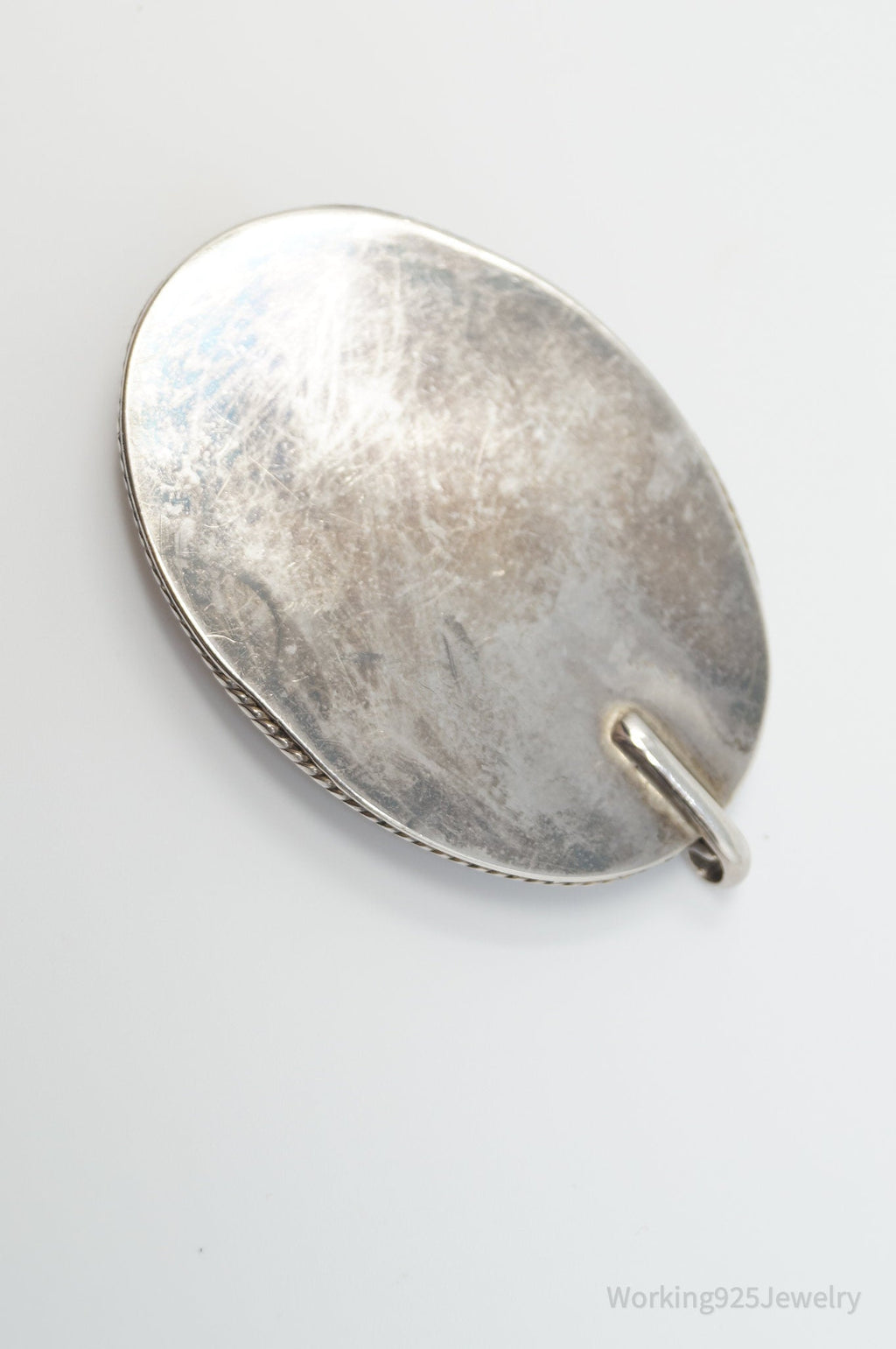 Vintage Large Agate Sterling Silver Necklace Pendant | Jewelry > Necklaces > Pendants | Wiccan Center