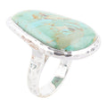 Abstract Blue Turquoise and Sterling Silver Ring | Rings | Wiccan Center
