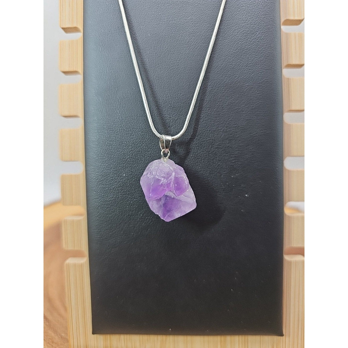 Amethyst necklace sterling silver 925 Chain