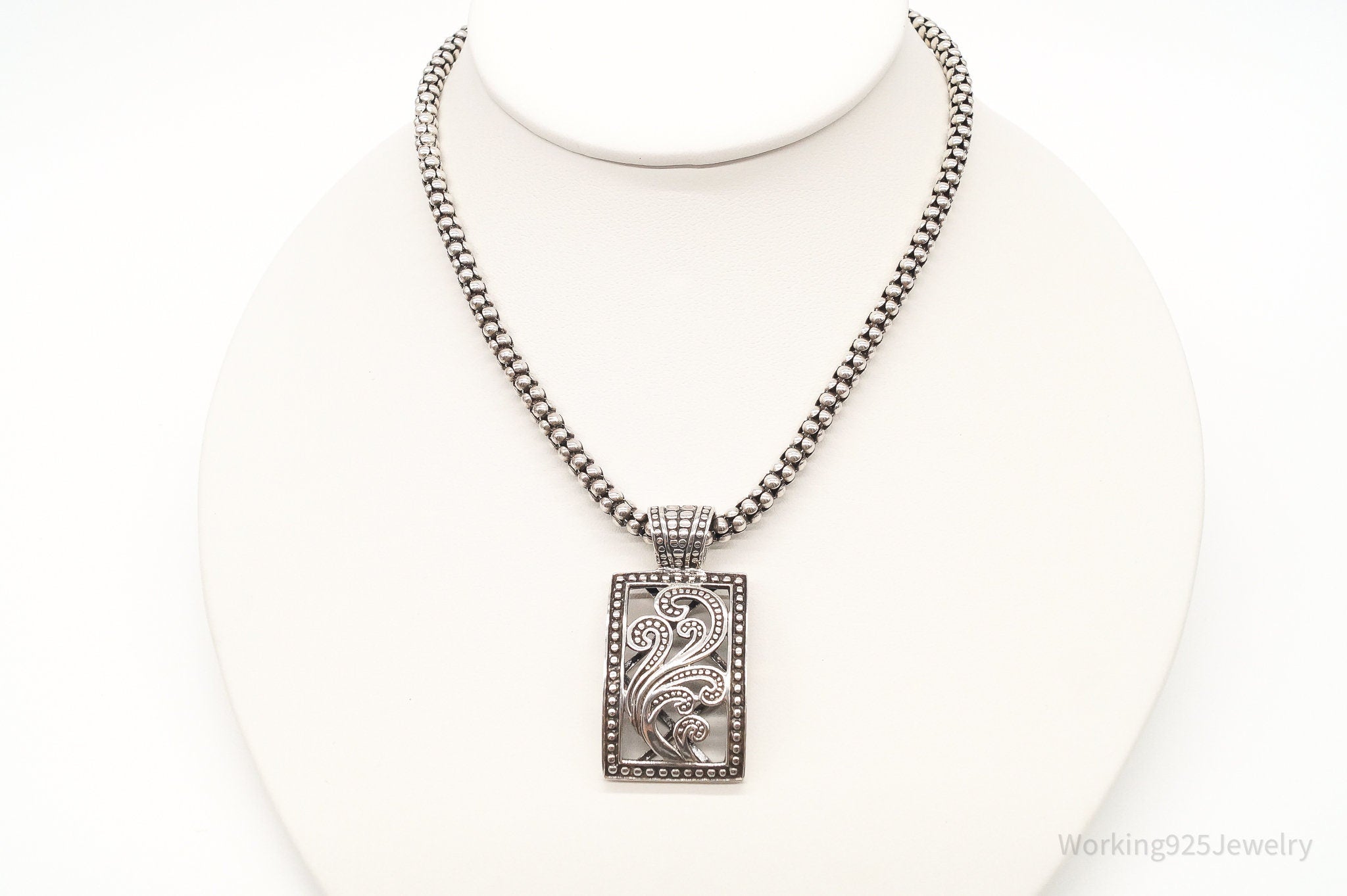 Designer Silpada Art Deco Sterling Silver Necklace | Jewelry > Necklaces > Pendants | Wiccan Center