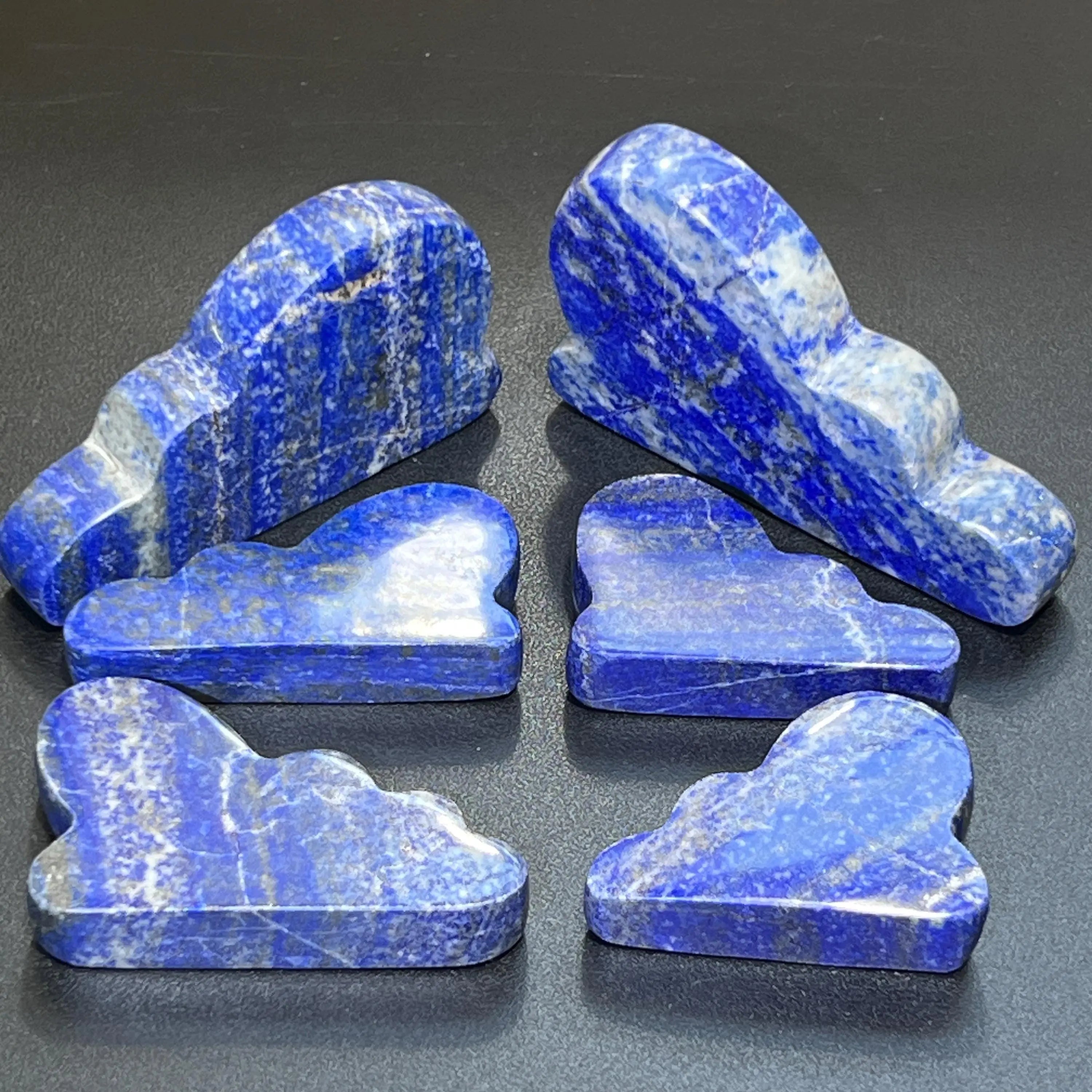 Lapis Lazuli Cloud Shape Carving (Mixed Sizes) Wholesale | Home & Living > Home Decor > Home Accents > Rocks & Geodes | Wiccan Center
