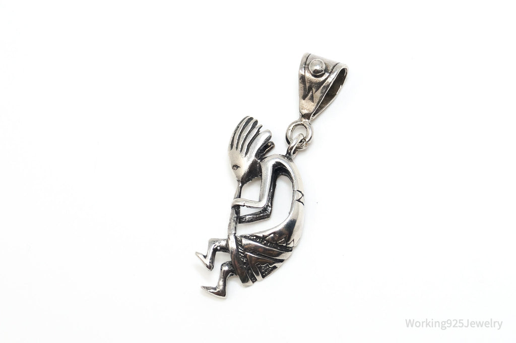 Large Vintage Native American Dancing Kokopelli Sterling Silver Pendant | Jewelry > Necklaces > Pendants | Wiccan Center
