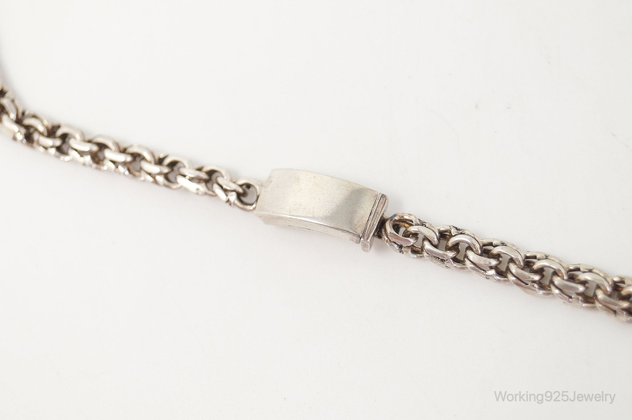 Vintage Mexico Modernist Designer SAUL Sterling Silver Chain Necklace | Jewelry > Necklaces > Pendants | Wiccan Center