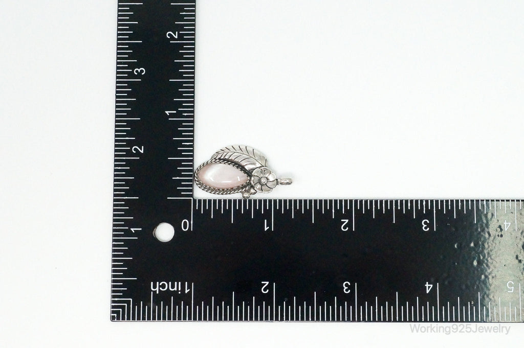 Vintage Native American Unsigned Feather Sterling Silver Necklace Pendant | Jewelry > Necklaces > Pendants | Wiccan Center