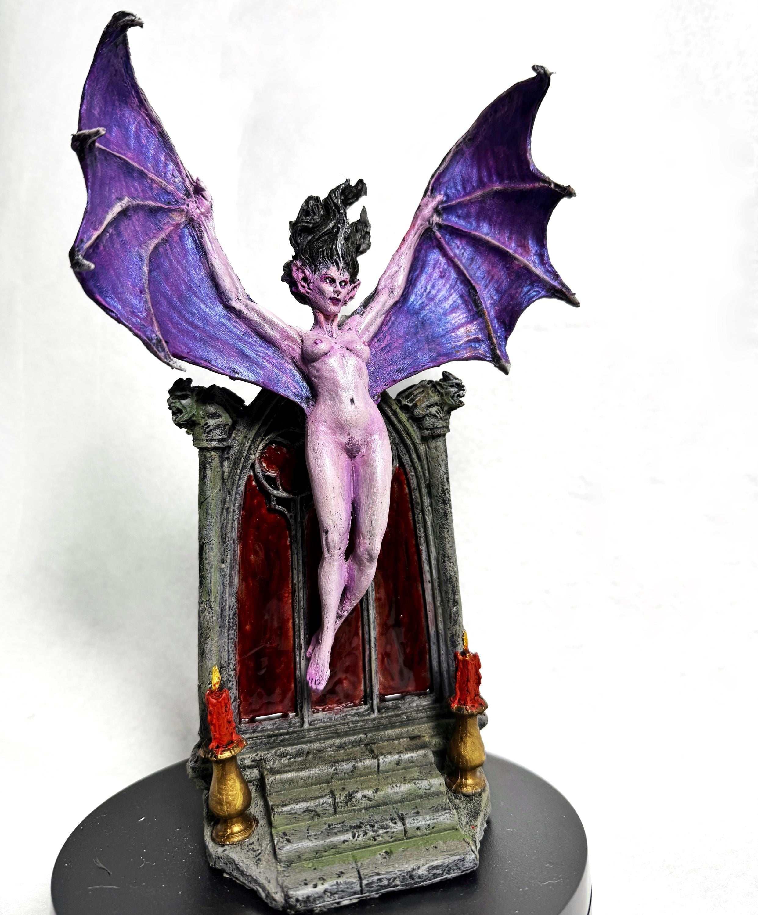Carmilla the Vampire Statue, Full Color Resin Sculpture | Legendary Vampire Figurine |Victorian Gothic Horror|Gothic Gift and Spooky Decor