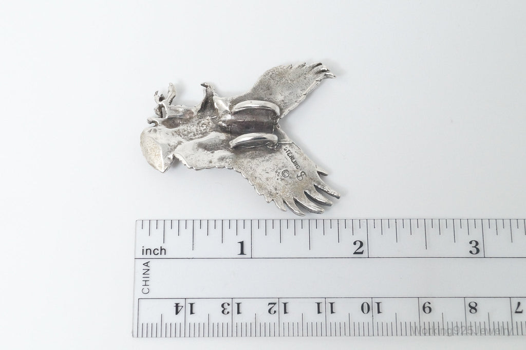 Vintage Native American Shube's Manufacturing Inc Sterling Silver Eagle Pendant | Jewelry > Necklaces > Pendants | Wiccan Center