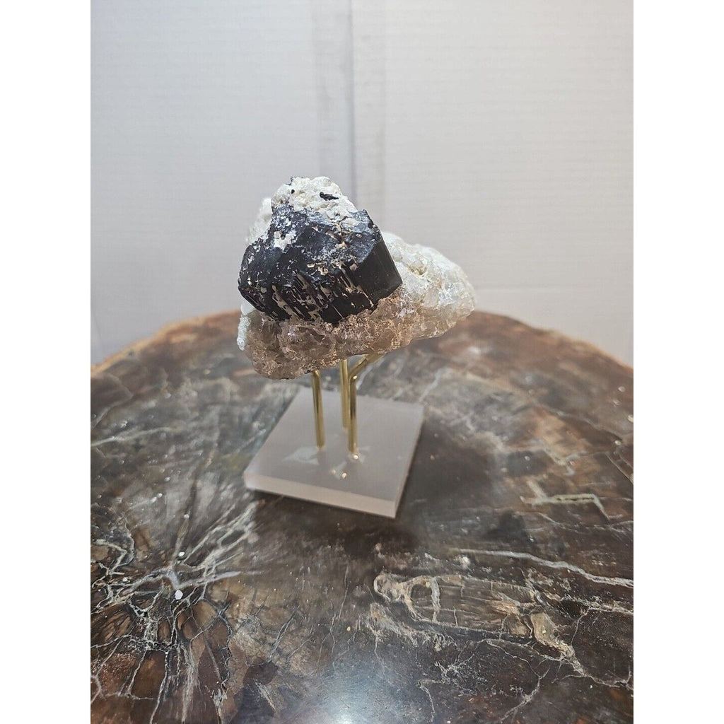 Black Tourmaline Raw Mineral Specimen — 1.11 lbs, Rough Natural Crystal | CrystalCloud Company | Mineral Specimens | Wiccan Center