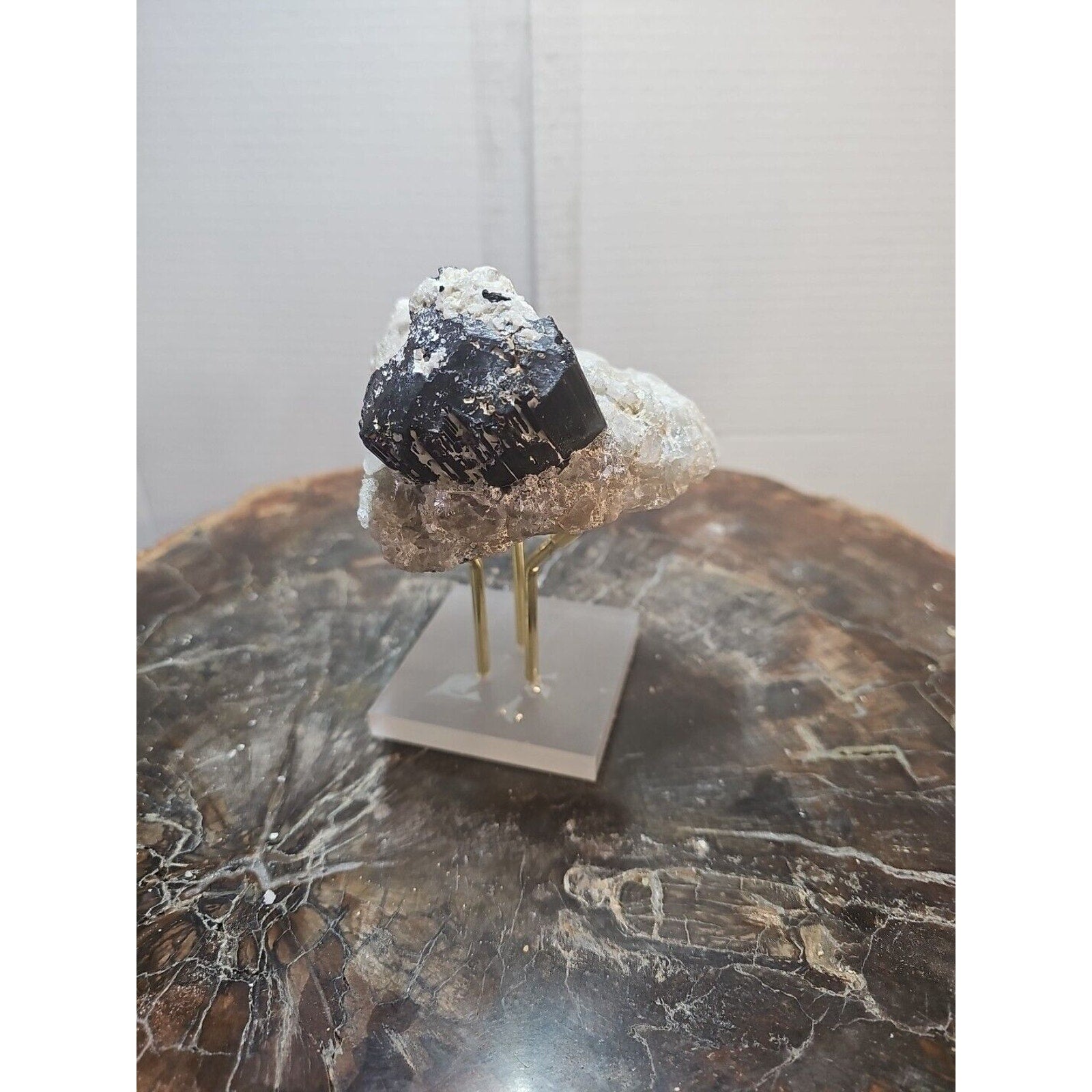 Black Tourmaline Raw Mineral Specimen — 1.11 lbs, Rough Natural Crystal | CrystalCloud Company | Mineral Specimens | Wiccan Center