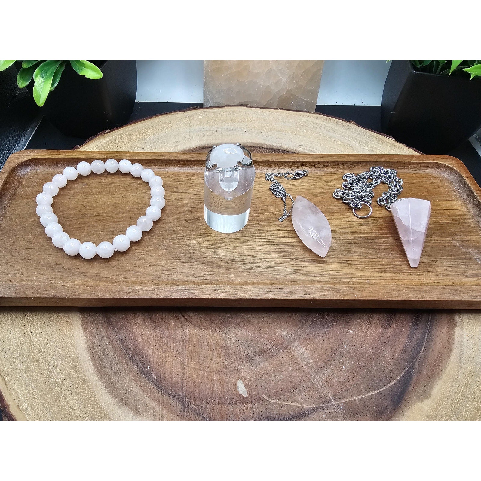 Jewelry Rose Quartz Set