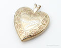 Antique GF Rose Etched Sterling Silver Heart Picture Locket Pendant | Jewelry > Necklaces > Pendants | Wiccan Center