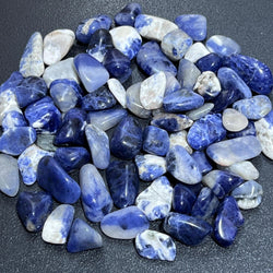 Blue Sodalite Small Tumbled Stones (By The Ounce or Pound) Wholesale | Home & Living > Home Decor > Home Accents > Rocks & Geodes | Wiccan Center