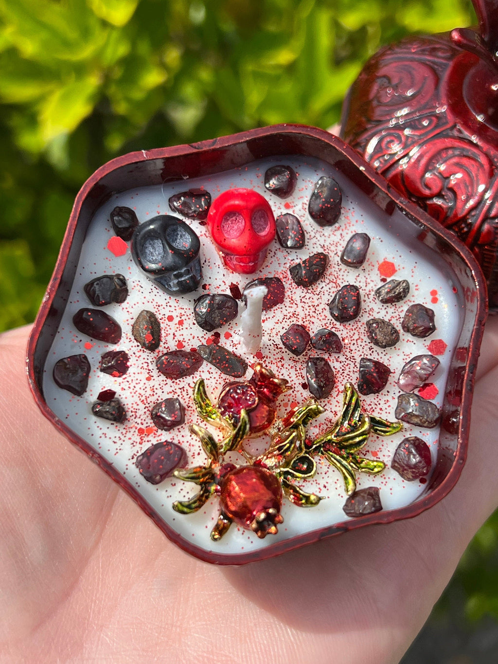 SPECIAL EDITION Persephone Offering Ritual Candle | Queen of Underworld Witchcraft Altar Spell Magic Deity Scented Intention Devotional Gift | | Wiccan Center