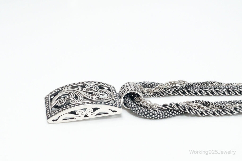 Designer Silpada Four Strand Chain Sterling Silver Necklace | Jewelry > Necklaces > Pendants | Wiccan Center