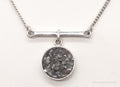 Vintage Druzy Quartz Modernist Sterling Silver Chain Necklace | Jewelry > Necklaces > Pendants | Wiccan Center