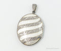 Vintage Siam White Enamel Sterling Silver Locket Pendant | Jewelry > Necklaces > Pendants | Wiccan Center