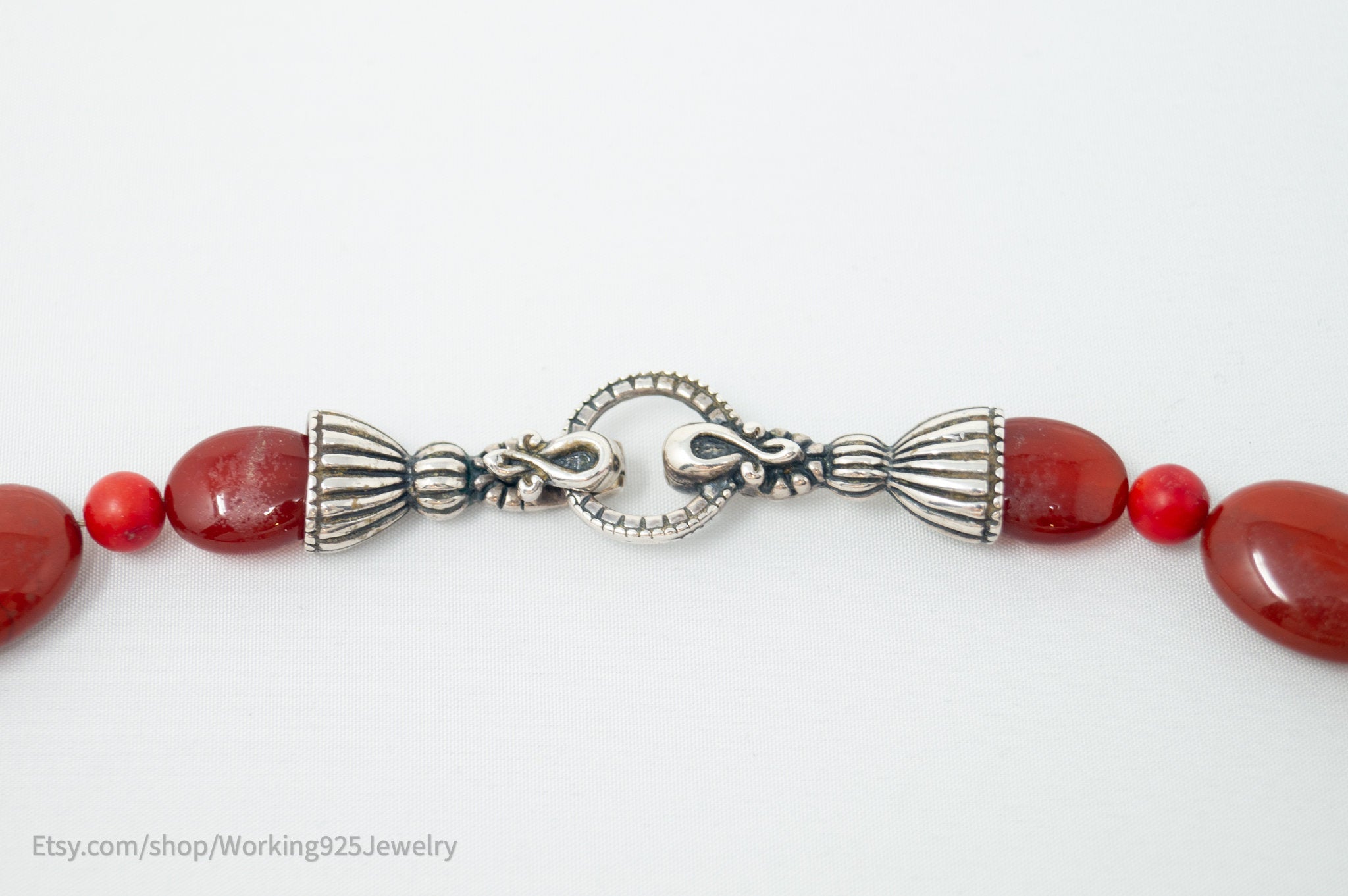 Designer Carolyn Pollack Relios Carnelian Red Jasper Sterling Silver Necklace | Jewelry > Necklaces | Wiccan Center