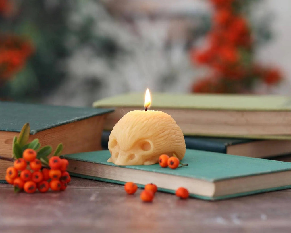 Hedgehog Candle – 100% Pure Beeswax – Handcrafted | | Wiccan Center