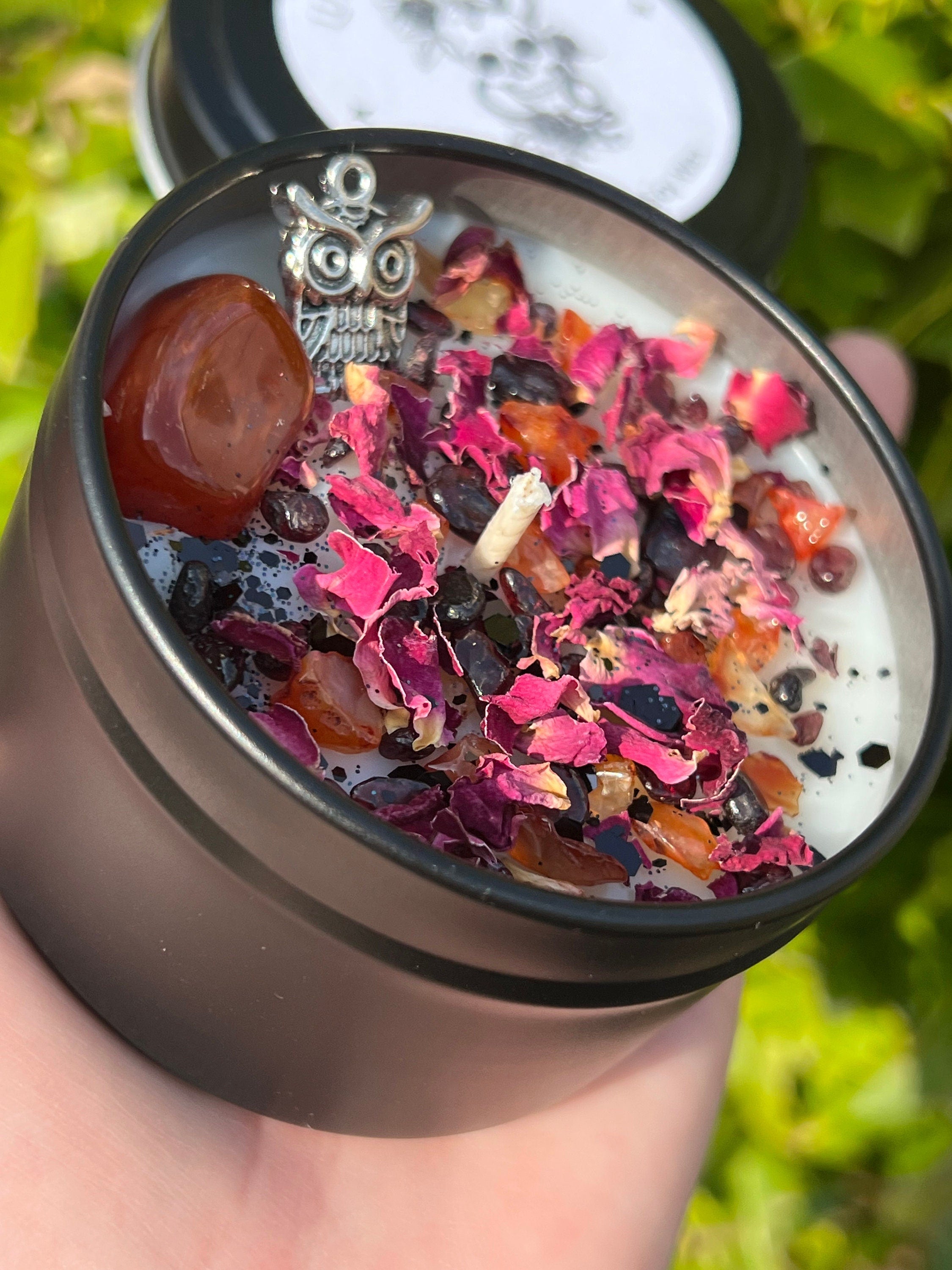 Lilith Candle | Witchcraft Pagan Witch Herbal Intention Dark Moon Goddess Lilit Temptress Spell Ritual Altar Devotee Offering Scented Gift | | Wiccan Center