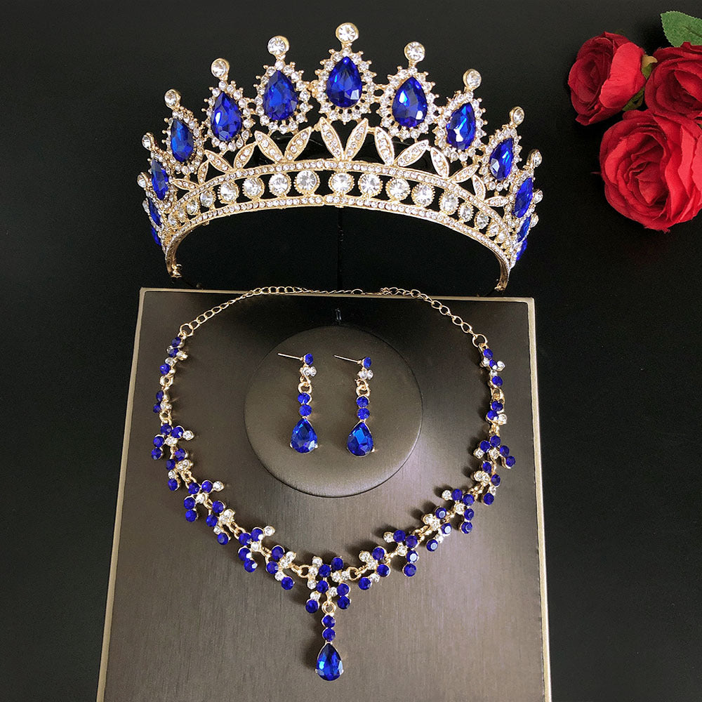 Royal Queen Bridal Jewelry Sets For Women Luxury Tiaras Crow | 0 | Wiccan Center