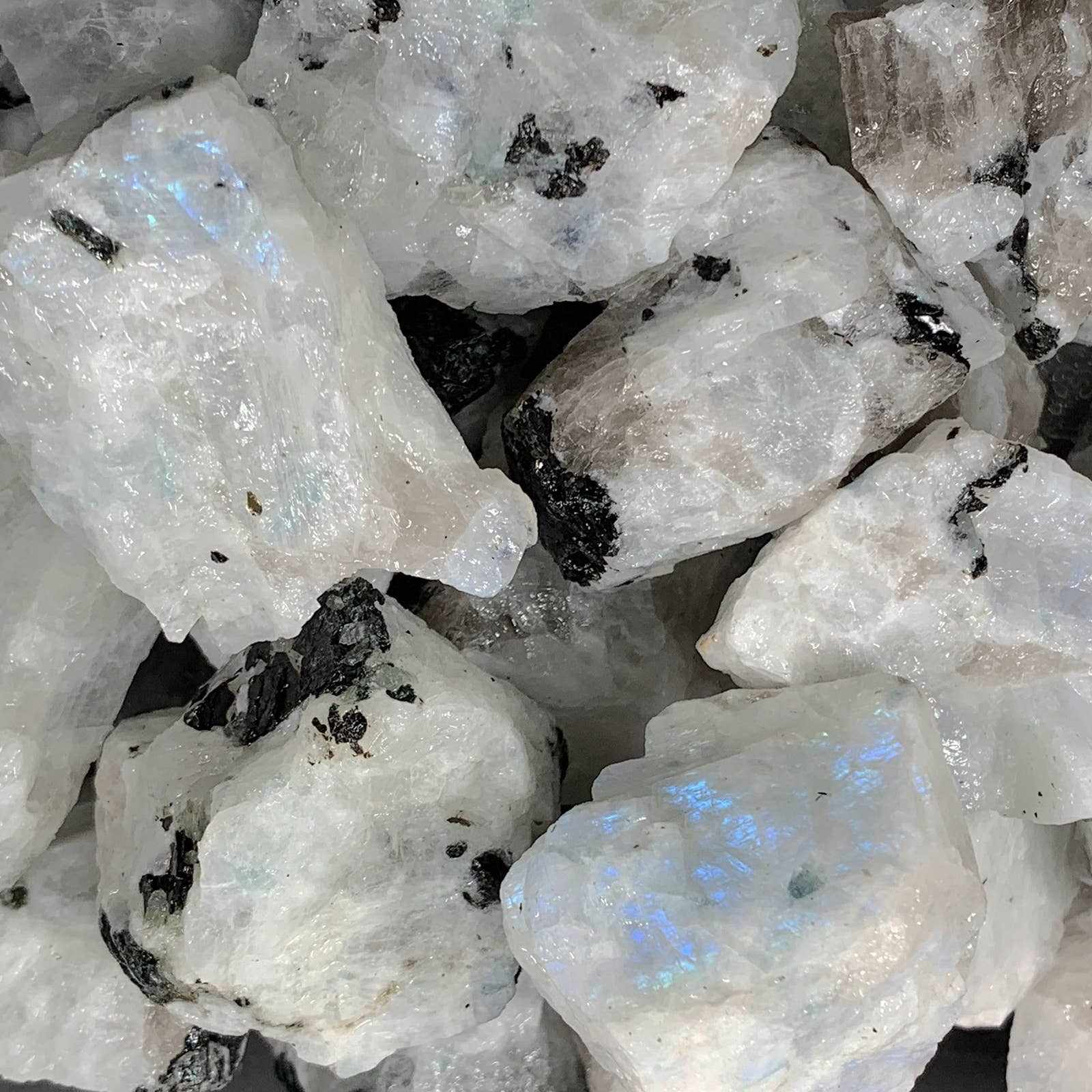 Rough Rainbow Moonstone – A+ Grade Raw Stone from India | Rough Stones | Wiccan Center