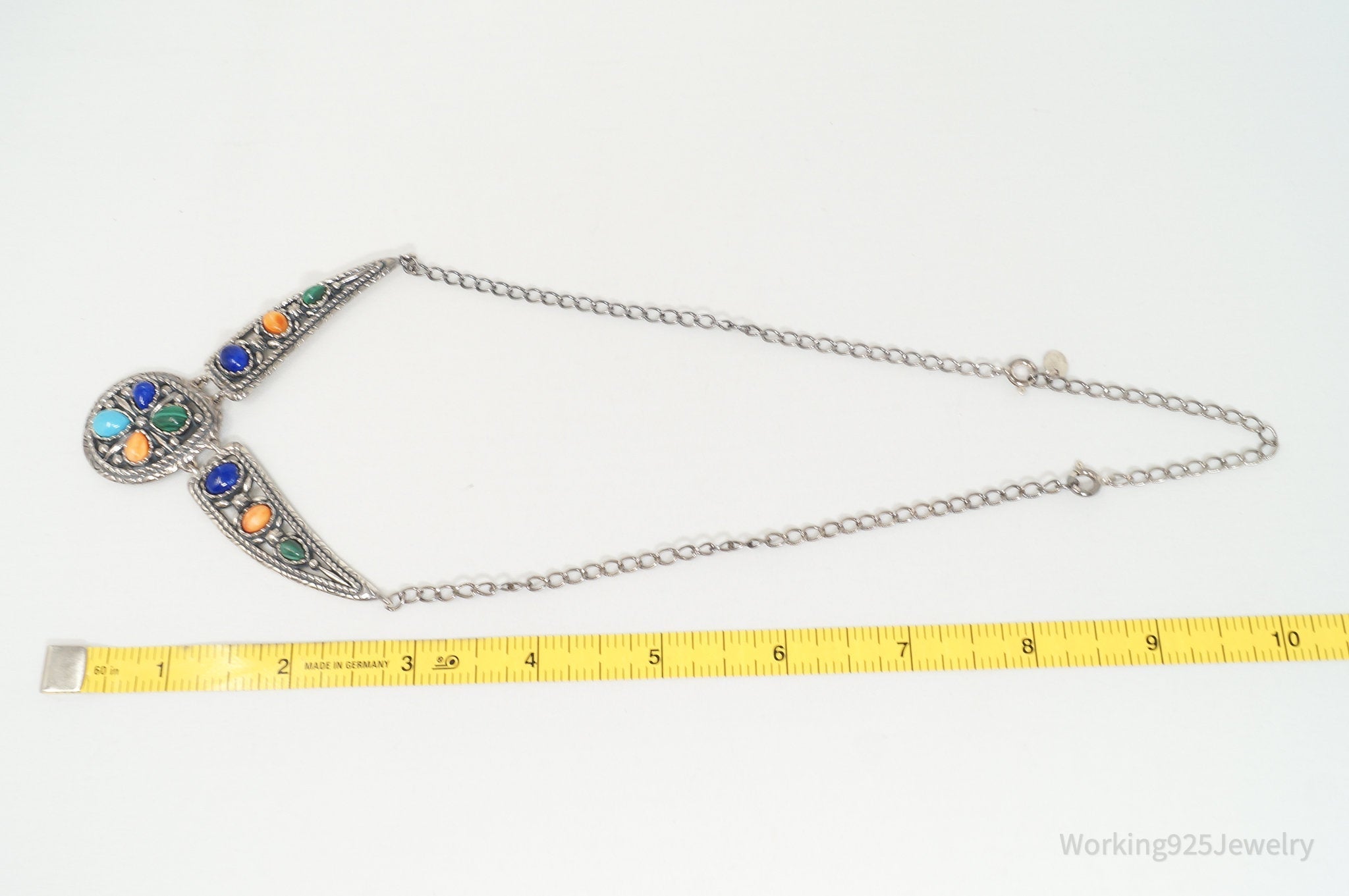 Vintage Carolyn Pollack Relios Multi Gem Western Sterling Silver Necklace | Jewelry > Necklaces > Pendants | Wiccan Center