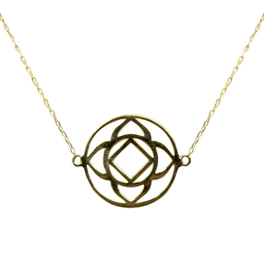 Sterling Silver Gold Overlay Base Chakra Choker (aka. Root Chakra) | Gemstone Jewelry > Necklaces | Wiccan Center